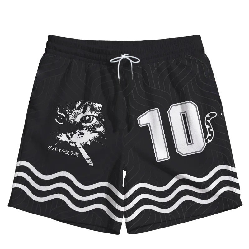 Streetwear Brand Cat - Men's Summer Quick-Dry Loose Basketball Shorts