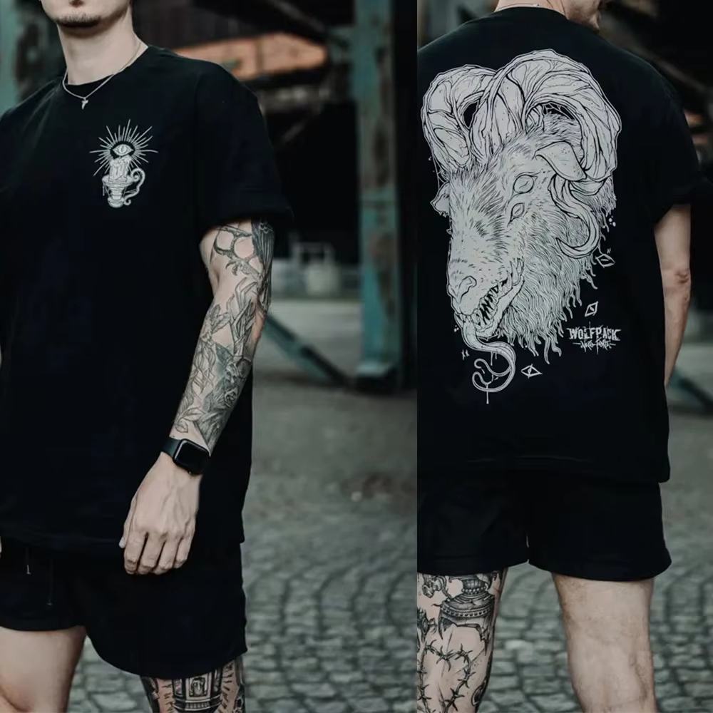 THE MOON Cat ​​Tattoo Style Tr - Streetwear Brand Cat 评论和价格
