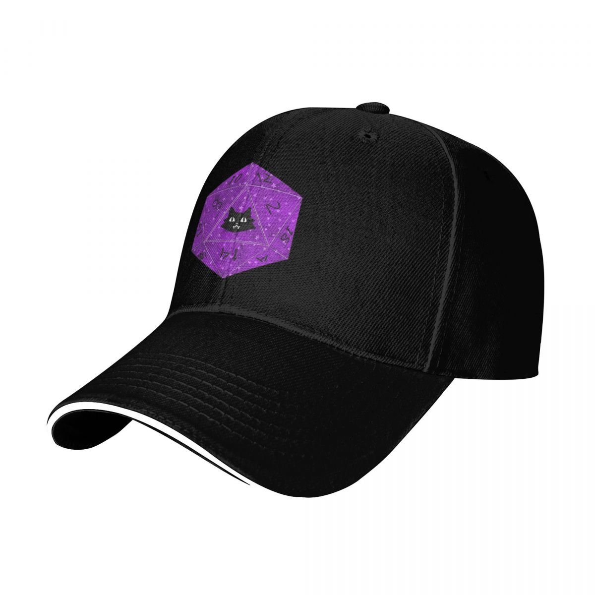 D20 black cat Baseball Cap Bra - Streetwear Brand Cat 评论和价格