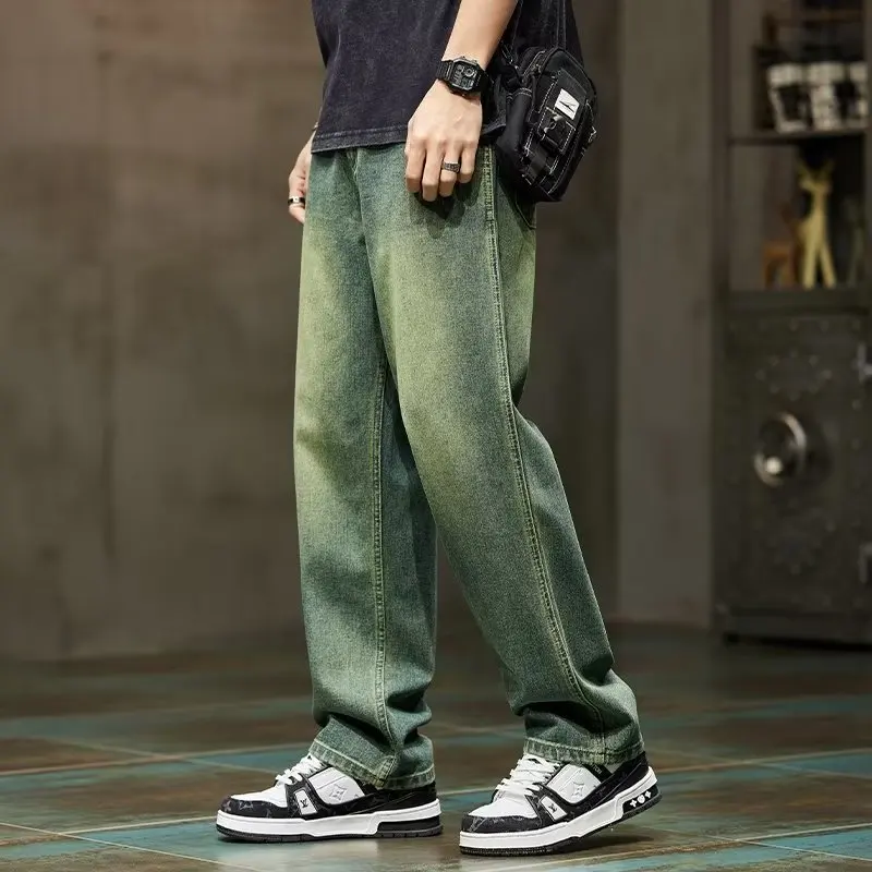 Korean Fashion Vintage Jeans M - Streetwear Brand Pants 评论和价格