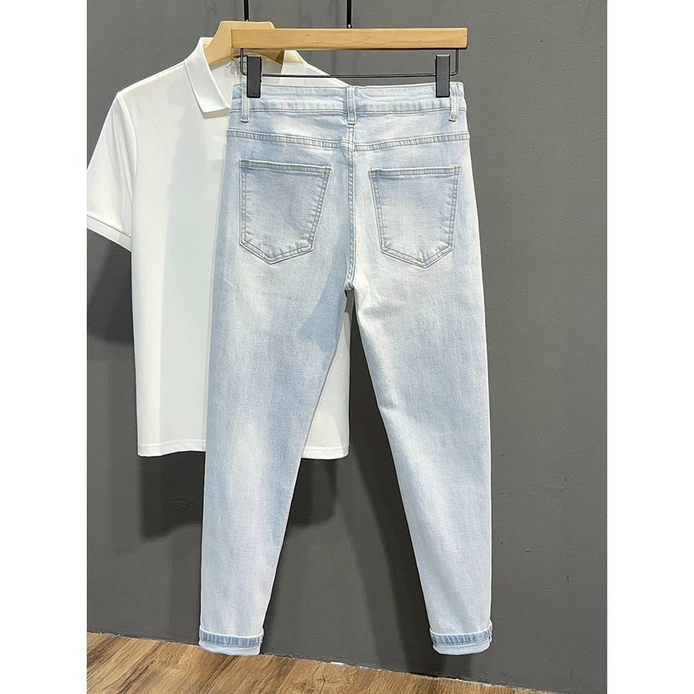 Summer Washed Light Blue Washe - Streetwear Brand Cat 评论和价格