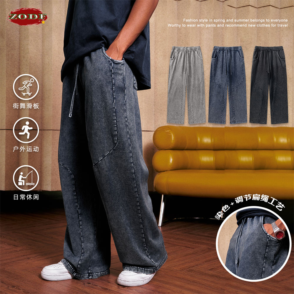 ZODF Retro 2024 Spring Men Was - Streetwear Brand Pants 评论和价格