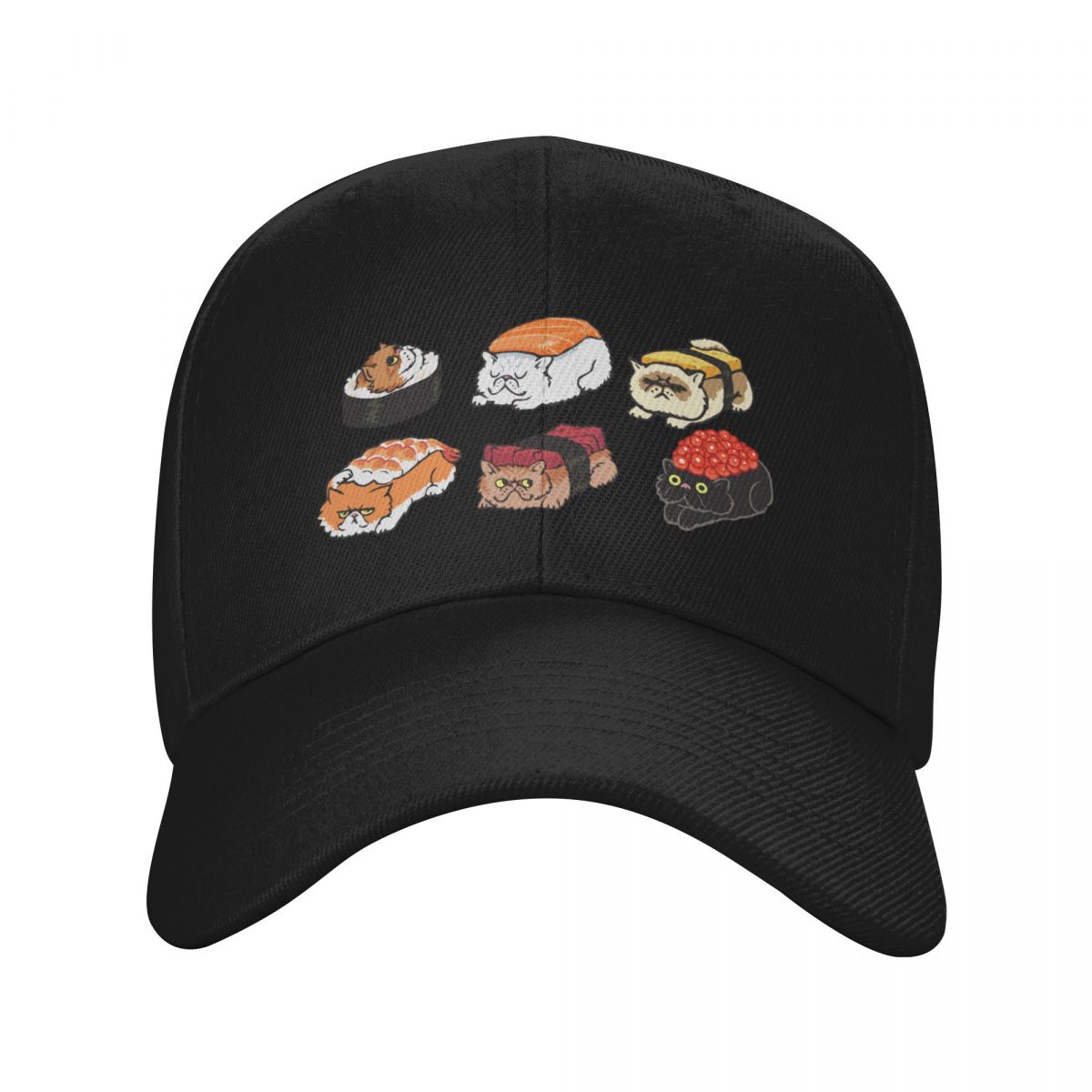 Sushi Persian Cat Baseball Cap - Streetwear Brand Cat 评论和价格