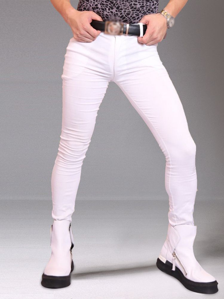 M-3XL Mens Elastic Denim Jeans - Streetwear Brand Pants 评论和价格