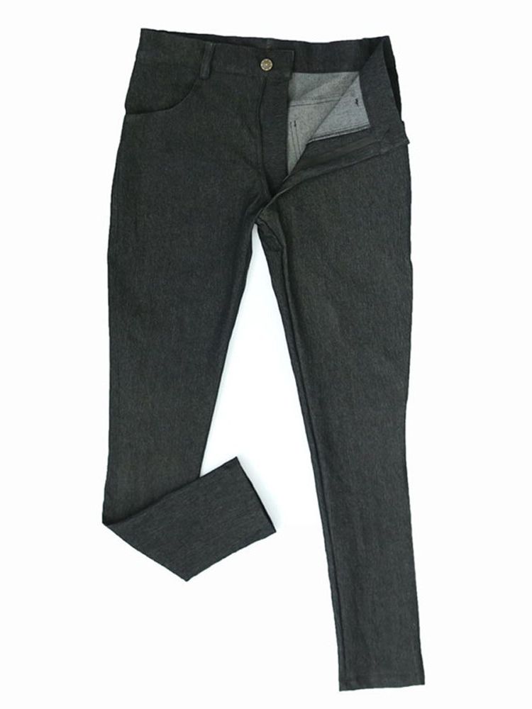 M-3XL Mens Elastic Denim Jeans - Streetwear Brand Pants 评论和价格